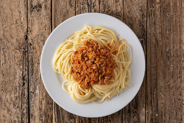 Spaghetti with bolognese sauce