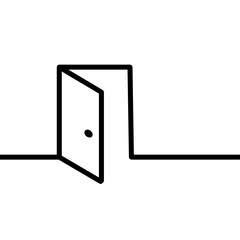 simple icon door or exit