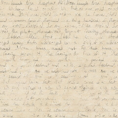 Seamless abstract pattern in vintage style with hand written letter