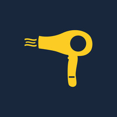 Hair electric dryer fashion vector icon