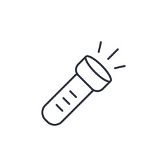 Flashlight icon isolated on white background. Torch symbol modern, simple, vector, icon for website design, mobile app, ui. Vector Illustration