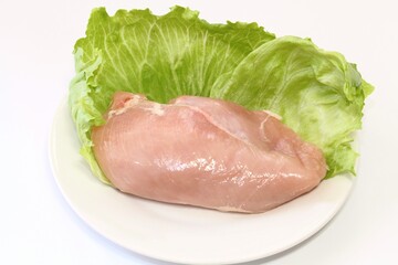若鶏皮なしむね肉（生肉）