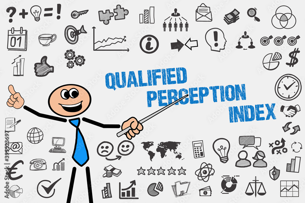 Wall mural qualified perception index