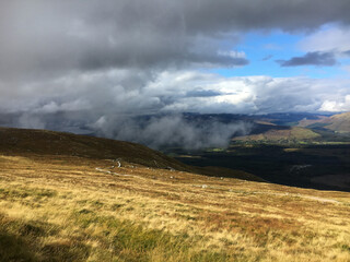 clouds over mountain