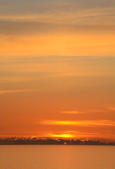sunset in sardinia, italy