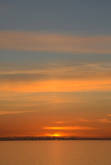sunset in sardinia, italy