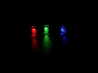red green and blue led
