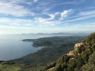 Fototapeta na wymiar coastal view in alghero, sardinia, italy