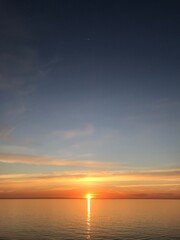 sunset in sardinia, italy