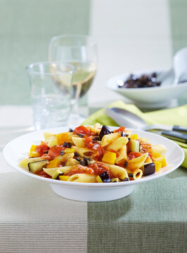 Pasta with vegetable bolognese