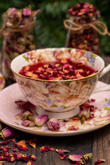 Rose buds tea