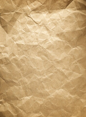 Crumpled brown paper