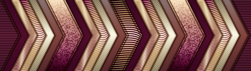 Abstract smooth on gradient purple and gold blur pattern background