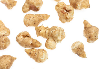 Ginger root isolated on a white