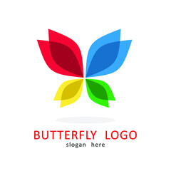 Butterfly logo icon symbol design