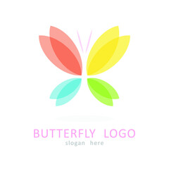 Butterfly logo icon symbol design