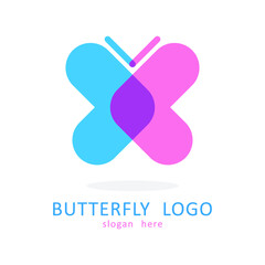 Butterfly logo icon symbol design