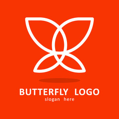 Butterfly logo icon symbol design