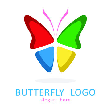 Butterfly logo icon symbol design