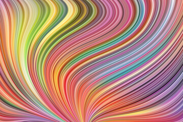 Motion flow with color art lines