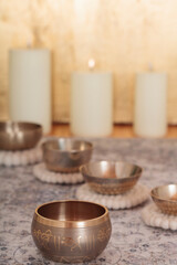 Singing bowl, ceremony of welness, sound of tibet