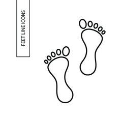 Vector image. Foot icon. Basic picture.