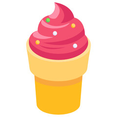 
A frozen food item, ice cream cone
