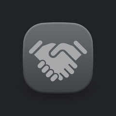 Obraz premium Hand-Shake - Icon