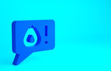 Blue Telephone with emergency call 911 icon isolated on blue background. Police, ambulance, fire department, call, phone. Minimalism concept. 3d illustration 3D render.