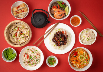 Various dishes from Asia