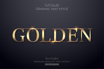 Golden Elegant Glow Editable Text Effect Font Style