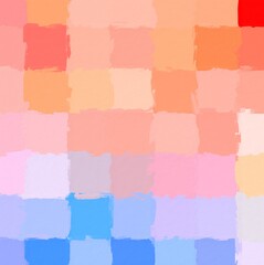 Colorful square pattern with a rough texture background. Background texture wall and have copy space for text. Picture for creative wallpaper or design art work.