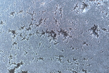 frost on glass background texture