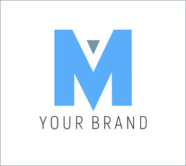 Logo in the form of the letter M and A for the company name with the letter M and A