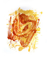 Illustration of a Watercolor abstract print