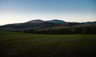 Summer view of Krknose, Cerna Hora