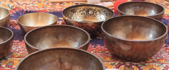 Singing bowl, ceremony of welness, sound of tibet