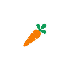 Carrot vector isolated icon illustration. Carrot icon