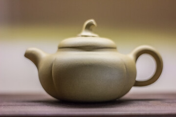 Chinese tea. Tea ceremonies and oriental culture. Dishes for tea drinking.