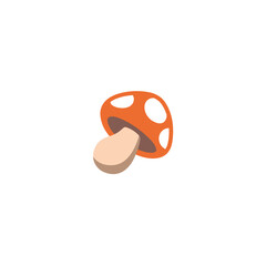 Mushroom vector isolated icon illustration. Mushroom icon