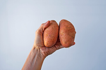 Asterix potatoes or pink potatoes on hand