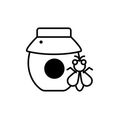  Honey Outline illustration style Icon. EPS File 10