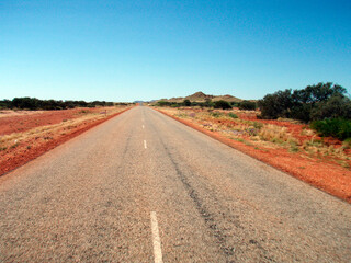 road in the australian desert