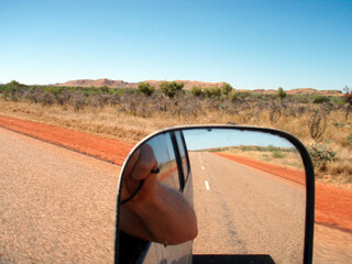 road in the australian desert