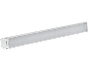 Bright LED flood tight in aluminum housing whit wire isolated on white background