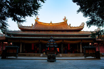Obraz premium A 500-year-old temple of the Queen of Heaven in Quanzhou, China.