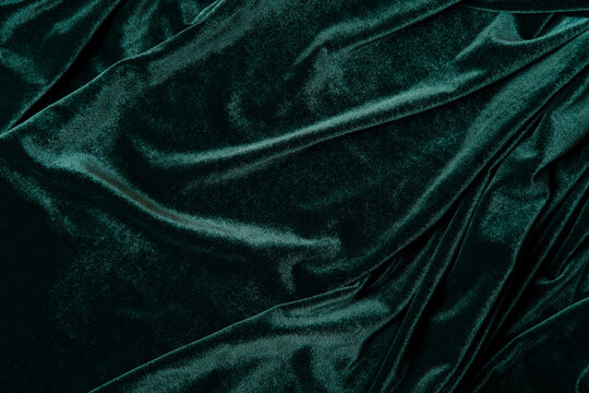 Tidewater green color velvet fabric background. Close up of green textured  background. Stock Photo | Adobe Stock