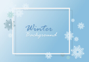 Fototapeta na wymiar Christmas Winter design background.