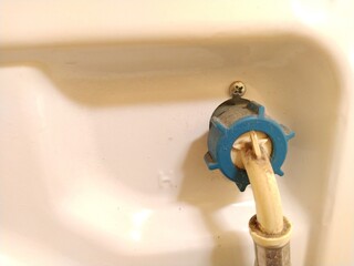connecting the hose of the washing machine or dishwasher to the water supply. A pipe is screwed to...