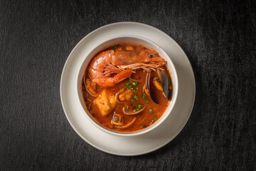 イタリアの魚介類スープ,チョッピーノ  Italian seafood soup(Cioppino)
